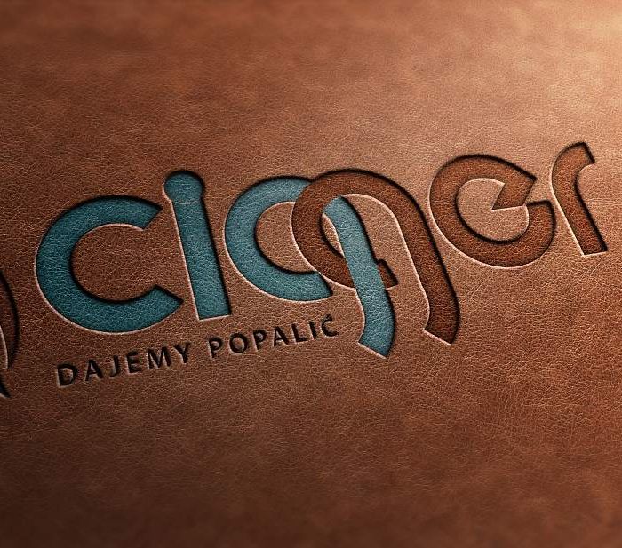 Cigger - logo z claimem - mockup