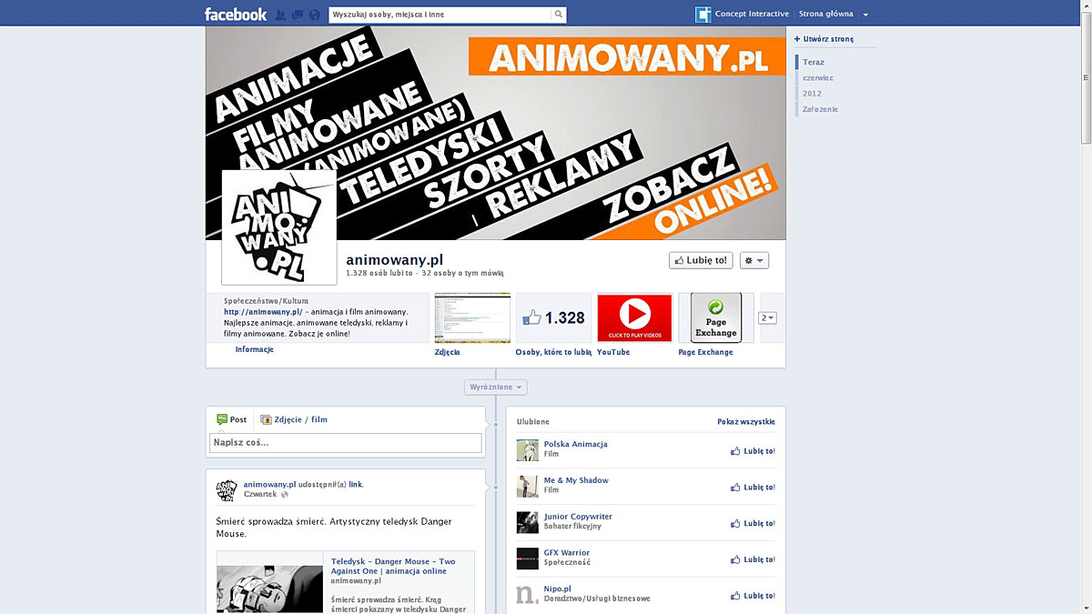 animowany.pl - 1 logo - speed branding - social media facebook