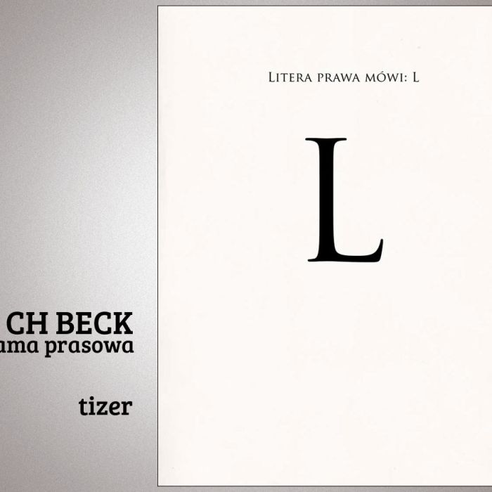 C.H. BECK - reklama prasowa - tizer