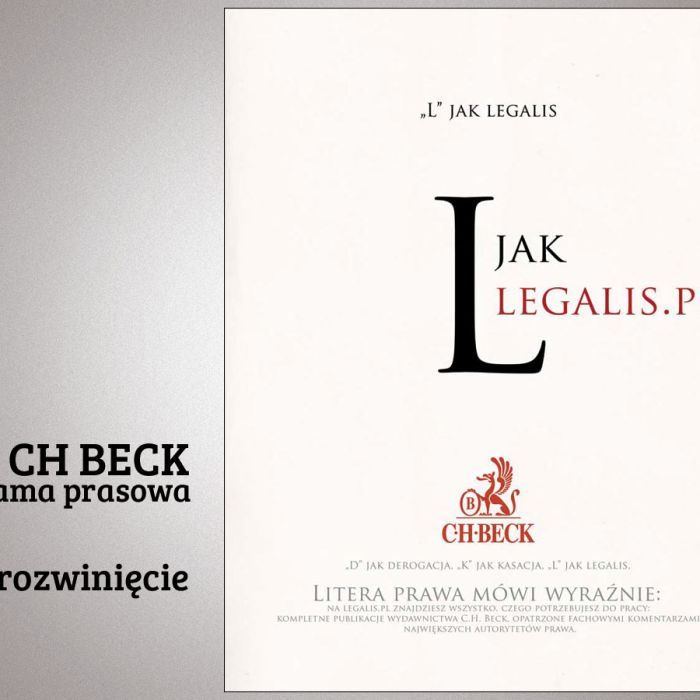 C.H. BECK - reklama prasowa - rozwinięcie