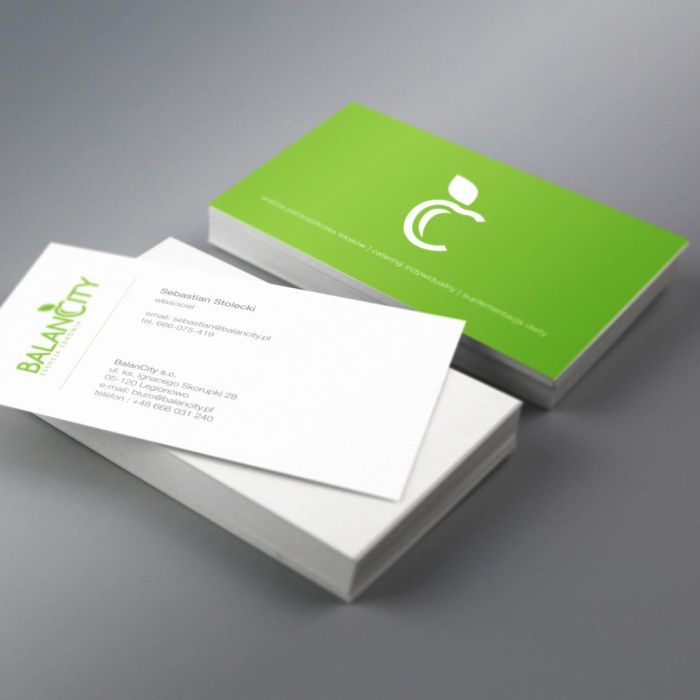 BalanCity - wizytówki