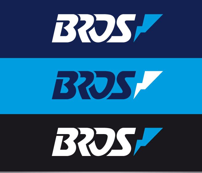 Bros - rebranding - logo - warianty barwne