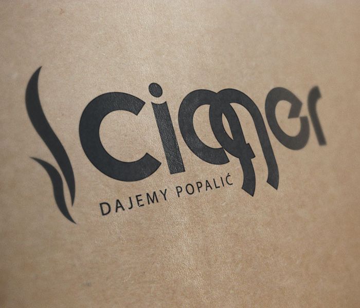 Cigger - logotyp wizualizacja