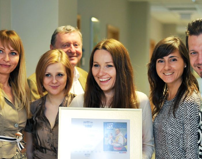 W EC Żerań z ekipą biura komunikacji PGNiG TERMIKA