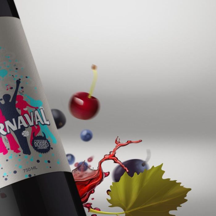 Carnaval - wizualizacja etykiety