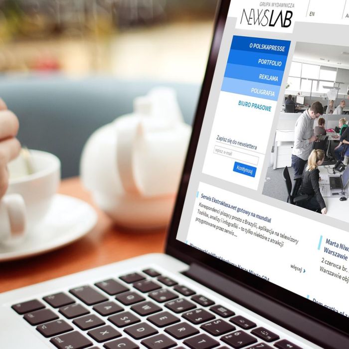 NewsLab - strona www - wizual