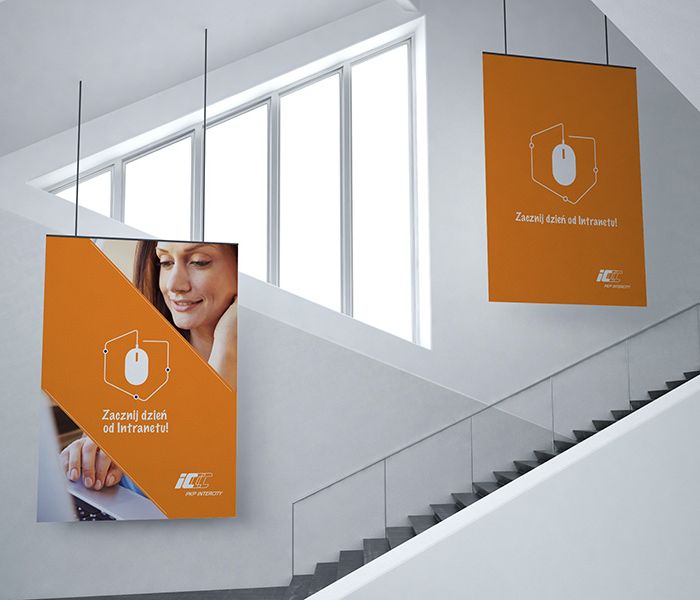 Portfolio - Intercity - Intranet - plakaty - wizualizacja