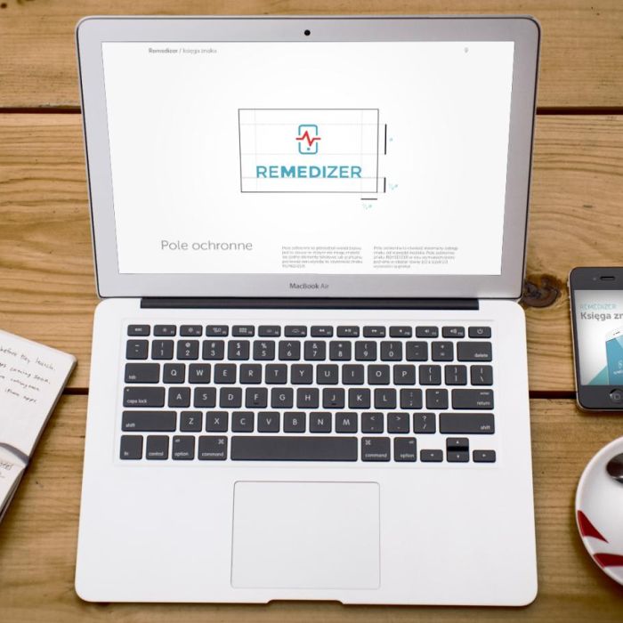 Remedizer - proporcje logo