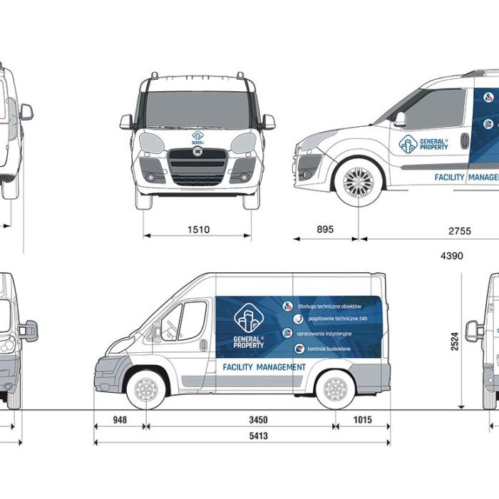 General Property - oznakowanie samochodu