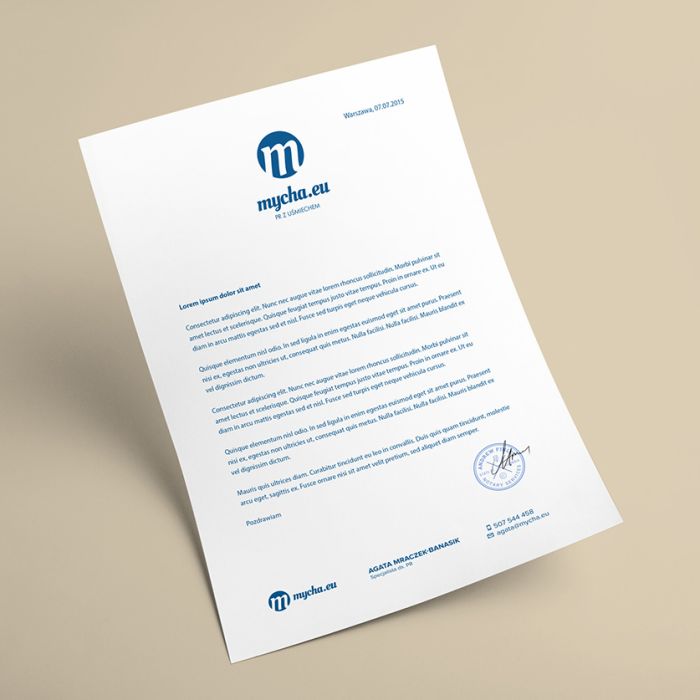 Mycha - papier listowy