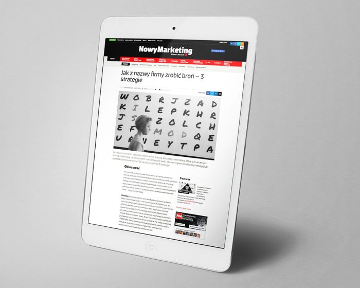 Blog - PR - jak z nazwy firmy zrobić broń - wizual