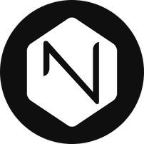 NIPO logo ikona koło czarne tło 202 px